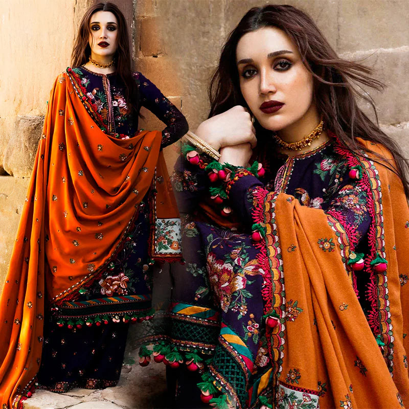 CS Dhanak 3PC Embroidered-1304