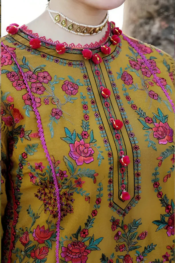 CS Dhanak 3PC Embroidered With Digital Printed Dupatta-1303