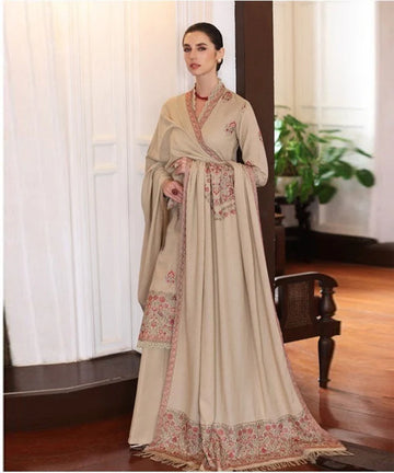 CS Dhanak 3PC Embroidered With Dhanak Shawl Embroidered-108